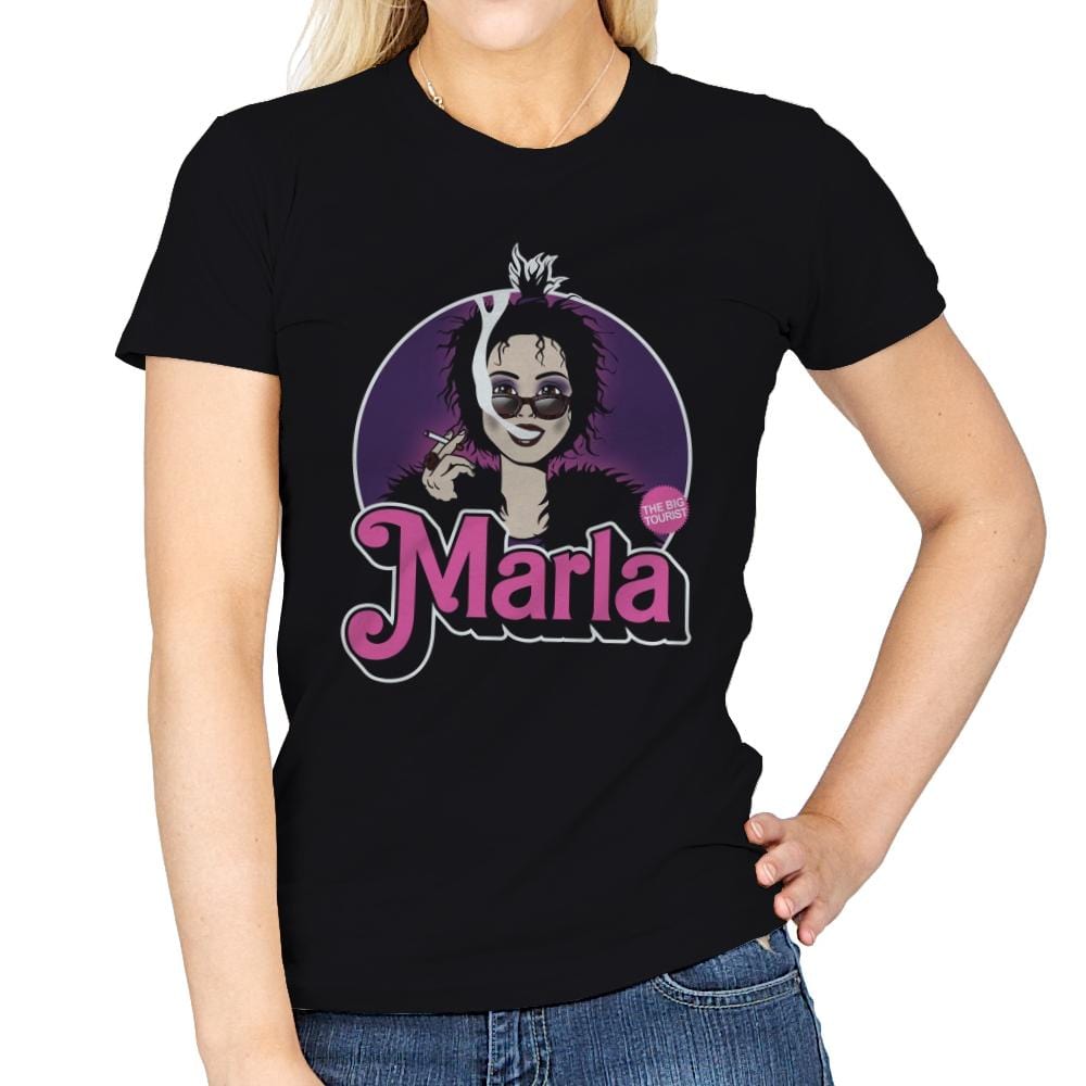 Marla Doll - Womens T-Shirts RIPT Apparel Small / Black