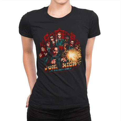 Marquis Pilgrim - Womens Premium T-Shirts RIPT Apparel Small / Black