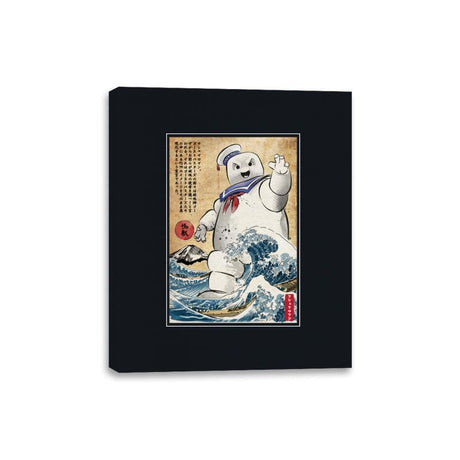 Marshmallow Man in Japan - Canvas Wraps Canvas Wraps RIPT Apparel 8x10 / Black
