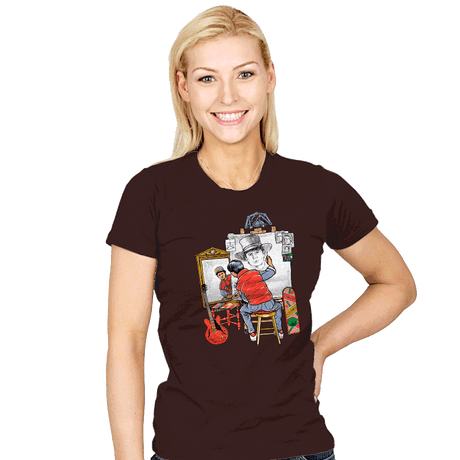 Marty Future Self Portrait - Womens T-Shirts RIPT Apparel