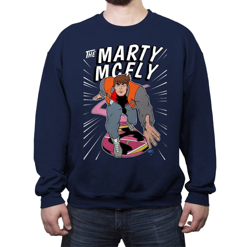 Marty Surfer - Crew Neck Sweatshirt Crew Neck Sweatshirt RIPT Apparel Small / Navy