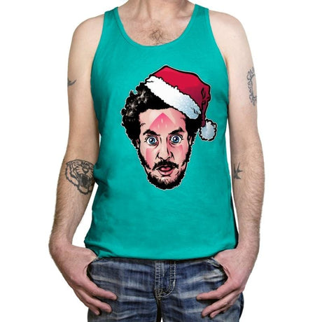 Marv-y Christmas - Tanktop Tanktop RIPT Apparel X-Small / Neon Blue