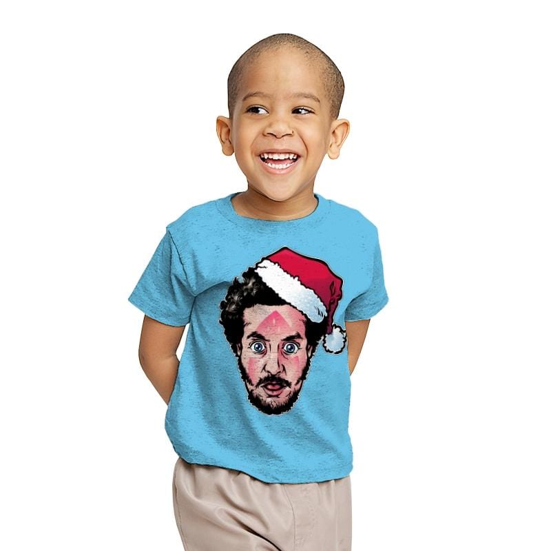 Marv-y Christmas - Youth T-Shirts RIPT Apparel X-small / Light blue