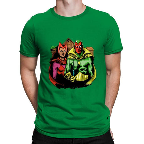 Marvelous Gothic - Mens Premium T-Shirts RIPT Apparel Small / Kelly Green