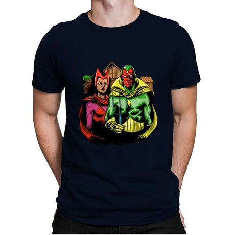 Marvelous Gothic - Mens Premium T-Shirts RIPT Apparel Small / Midnight Navy