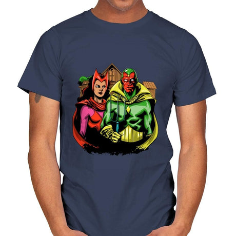 Marvelous Gothic - Mens T-Shirts RIPT Apparel Small / Navy