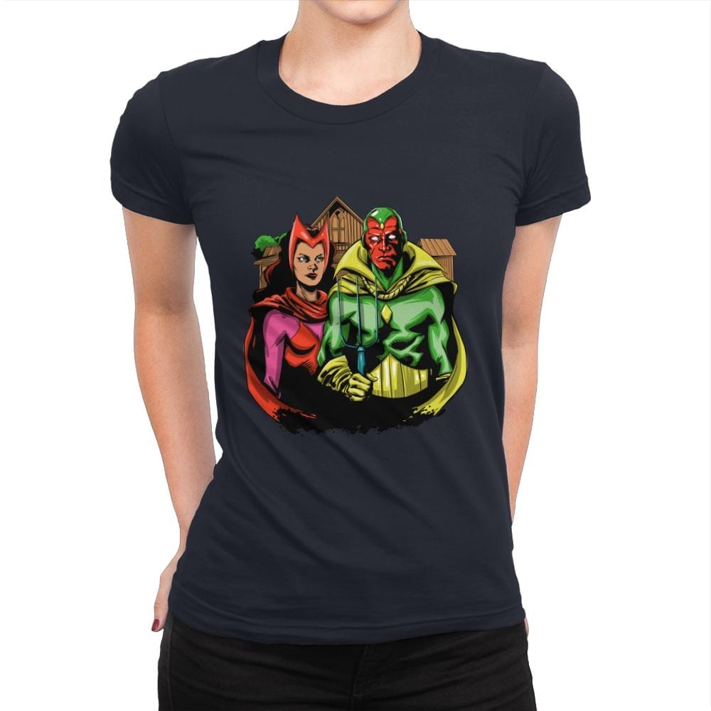 Marvelous Gothic - Womens Premium T-Shirts RIPT Apparel Small / Midnight Navy