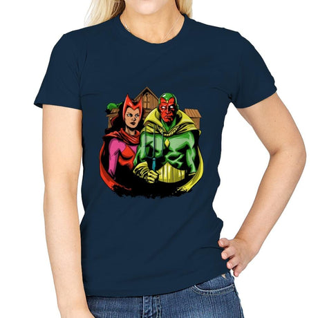 Marvelous Gothic - Womens T-Shirts RIPT Apparel Small / Navy