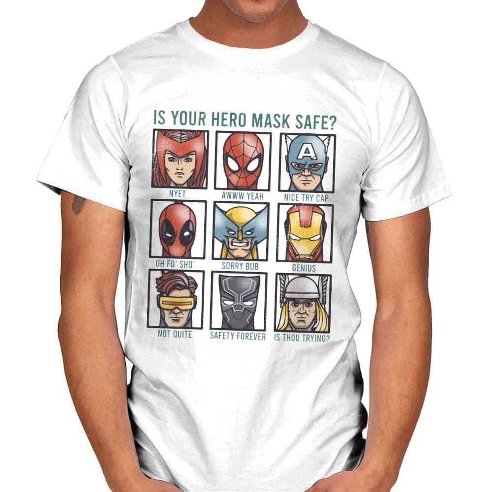 Marvelous Masks - Mens T-Shirts RIPT Apparel Small / White