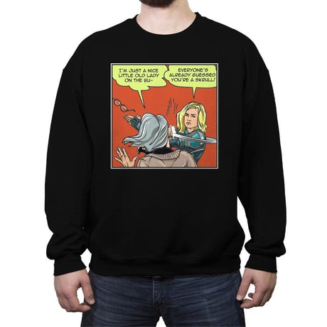 Marvelous Slap - Crew Neck Sweatshirt Crew Neck Sweatshirt RIPT Apparel Small / Black