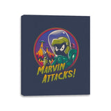 Marvin Attacks! - Canvas Wraps Canvas Wraps RIPT Apparel 11x14 / Navy