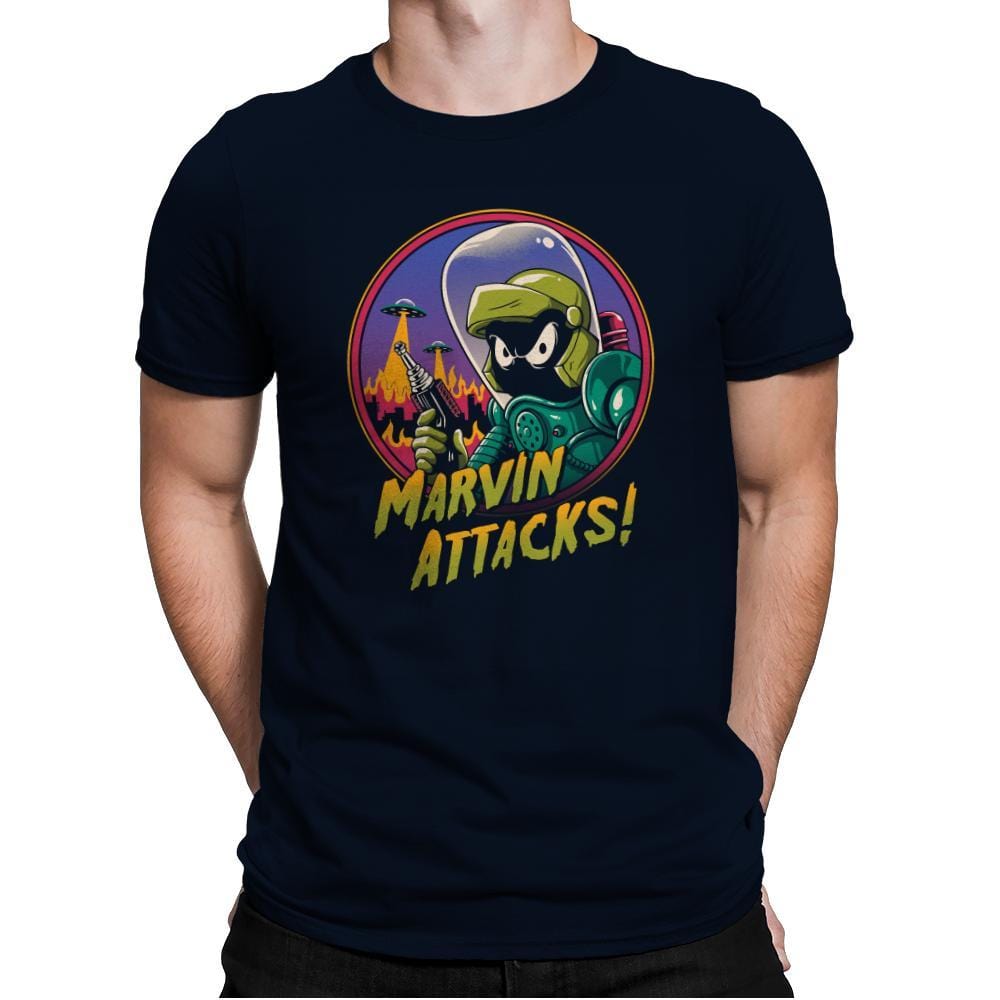 Marvin Attacks! - Mens Premium T-Shirts RIPT Apparel