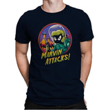 Marvin Attacks! - Mens Premium T-Shirts RIPT Apparel Small / Midnight Navy