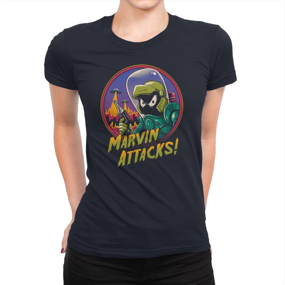 Marvin Attacks! - Womens Premium T-Shirts RIPT Apparel