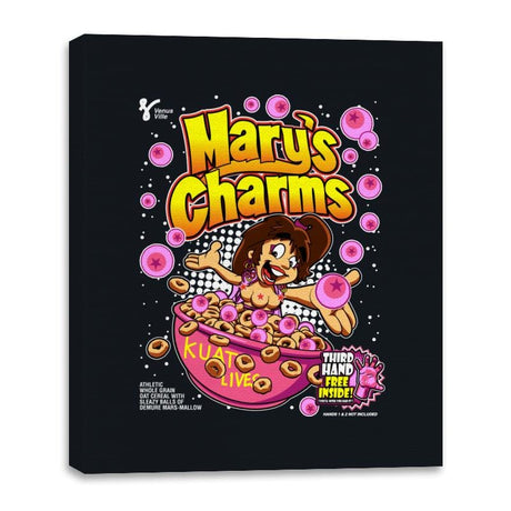 Mary's Charms - Canvas Wraps Canvas Wraps RIPT Apparel 16x20 / Black