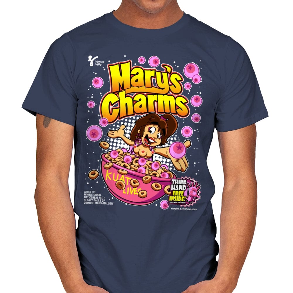 Mary's Charms - Mens T-Shirts RIPT Apparel Small / Navy