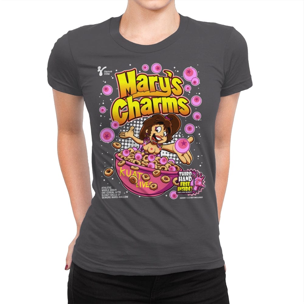 Mary's Charms - Womens Premium T-Shirts RIPT Apparel Small / Heavy Metal