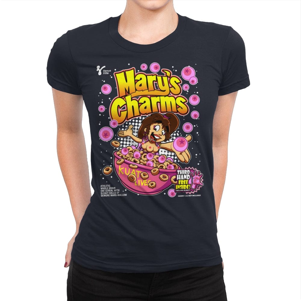 Mary's Charms - Womens Premium T-Shirts RIPT Apparel Small / Midnight Navy