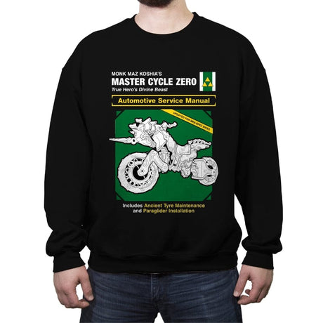 Master Cycle Service Manual - Crew Neck Sweatshirt Crew Neck Sweatshirt RIPT Apparel Small / Black