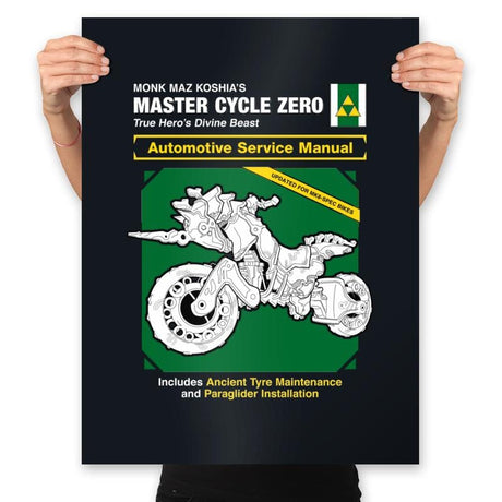 Master Cycle Service Manual - Prints Posters RIPT Apparel 18x24 / Black
