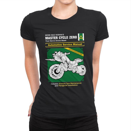 Master Cycle Service Manual - Womens Premium T-Shirts RIPT Apparel Small / Black