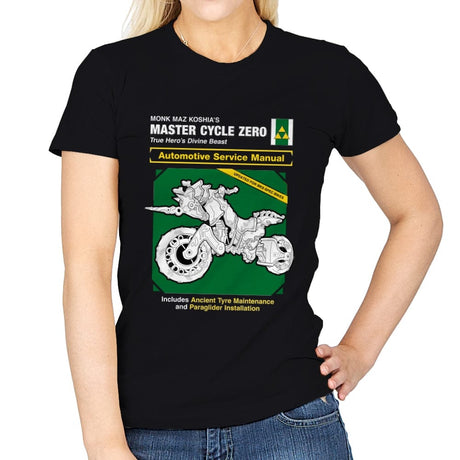 Master Cycle Service Manual - Womens T-Shirts RIPT Apparel Small / Black