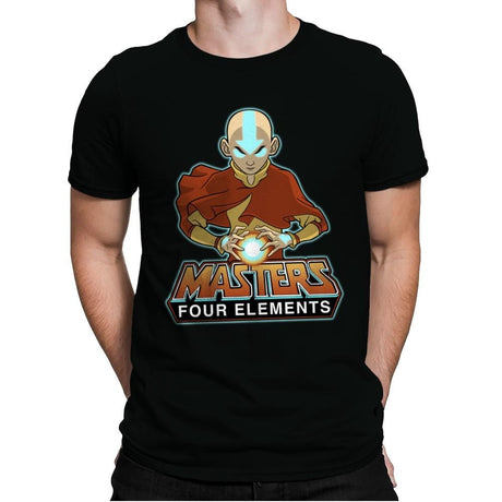 Master Four Elements - Mens Premium T-Shirts RIPT Apparel Small / Black