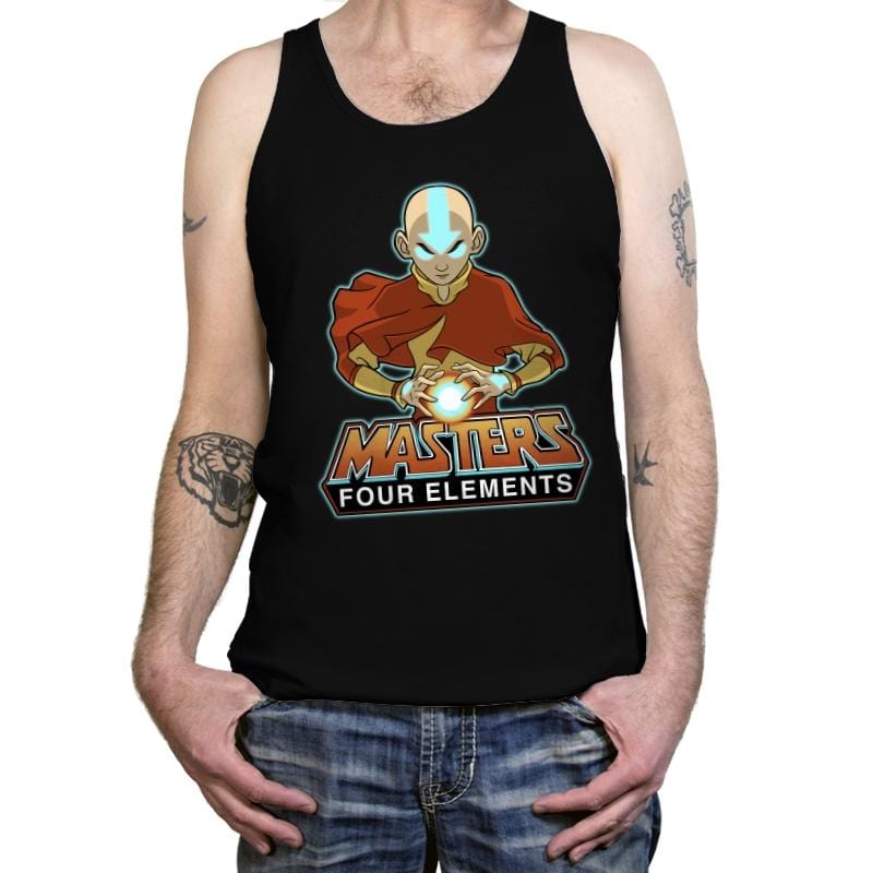 Master Four Elements - Tanktop Tanktop RIPT Apparel X-Small / Black