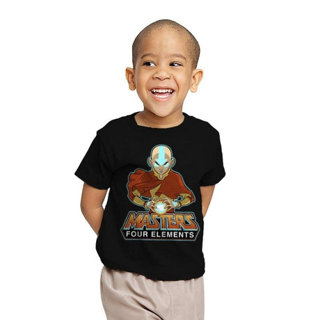 Master Four Elements - Youth T-Shirts RIPT Apparel X-small / Black