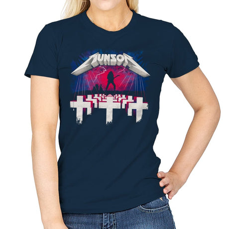 Master of Metal - Best Seller - Womens T-Shirts RIPT Apparel Small / Navy