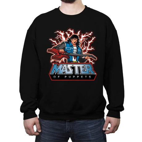 Master of Metal - Crew Neck Sweatshirt Crew Neck Sweatshirt RIPT Apparel Small / Black
