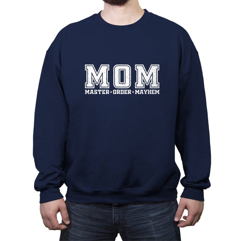 Master of Order and Mayhem - Crew Neck Sweatshirt Crew Neck Sweatshirt RIPT Apparel Small / Navy