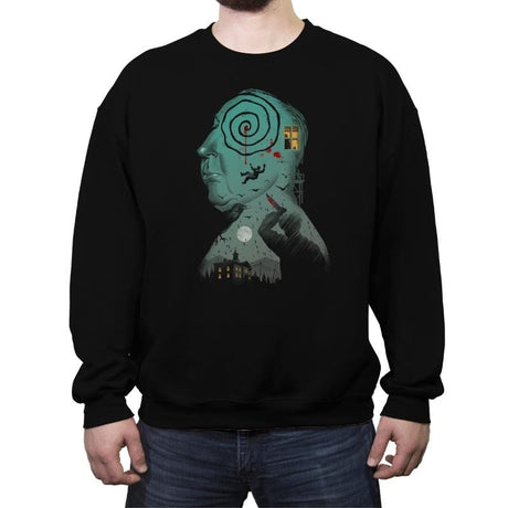 Master of Suspense - Crew Neck Sweatshirt Crew Neck Sweatshirt RIPT Apparel Small / Black