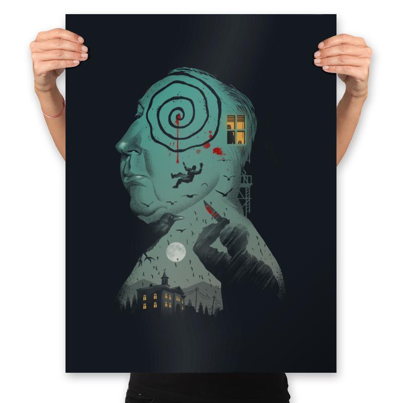 Master of Suspense - Prints Posters RIPT Apparel 18x24 / Black