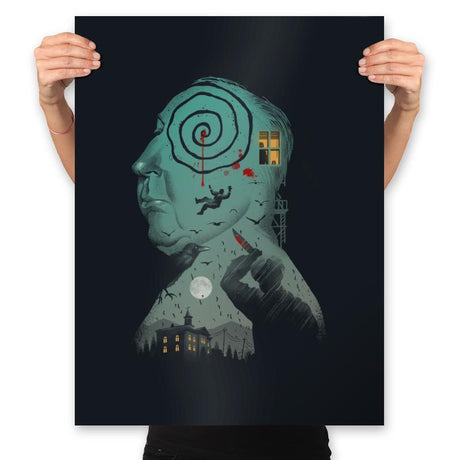 Master of Suspense - Prints Posters RIPT Apparel 18x24 / Black