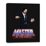 Master Of The Pencil - Canvas Wraps Canvas Wraps RIPT Apparel 16x20 / Black