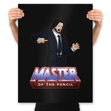 Master Of The Pencil - Prints Posters RIPT Apparel 18x24 / Black