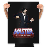 Master Of The Pencil - Prints Posters RIPT Apparel 18x24 / Black