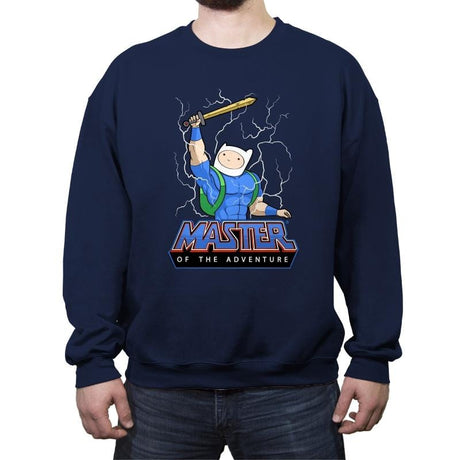 Master of time and adventure - Crew Neck Sweatshirt Crew Neck Sweatshirt RIPT Apparel Small / Navy