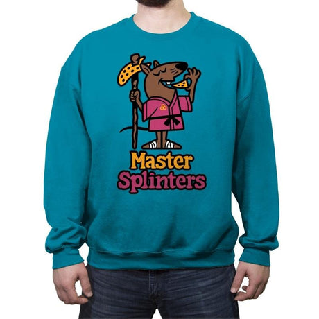 Master's Pizza - Crew Neck Sweatshirt Crew Neck Sweatshirt RIPT Apparel Small / Antique Sapphire