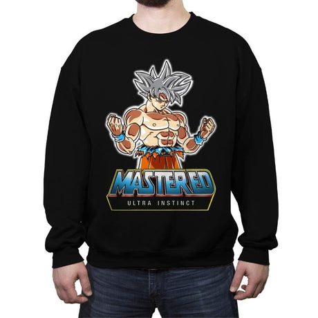 Mastered Ultra Instinct - Crew Neck Sweatshirt Crew Neck Sweatshirt RIPT Apparel Small / Black