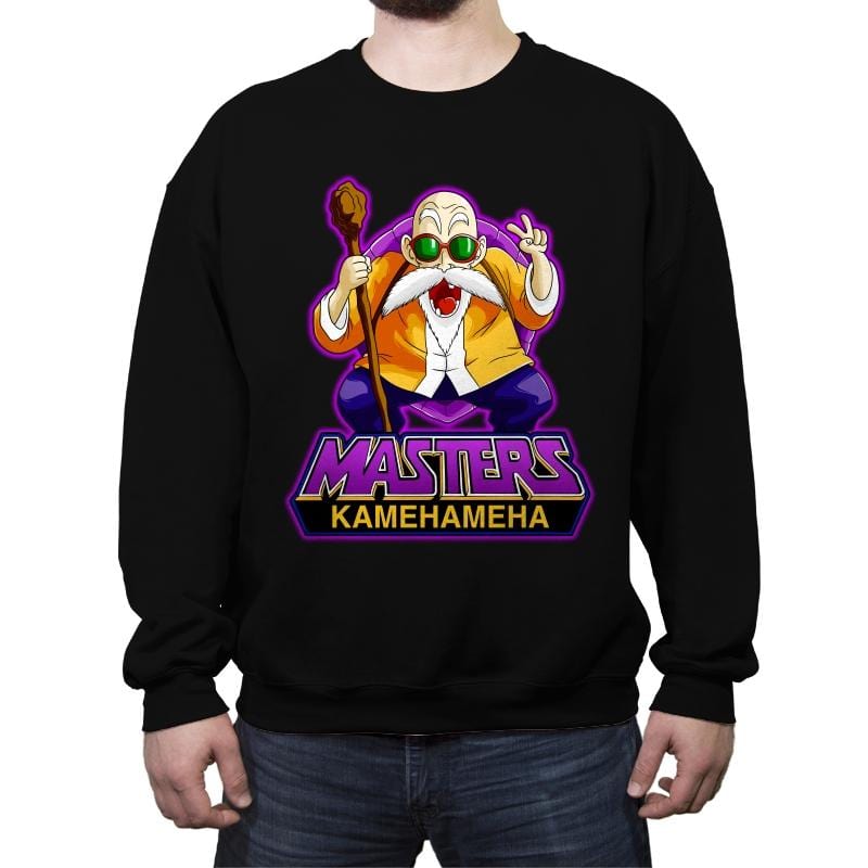 Masters Kamehameha - Crew Neck Sweatshirt Crew Neck Sweatshirt RIPT Apparel Small / Black