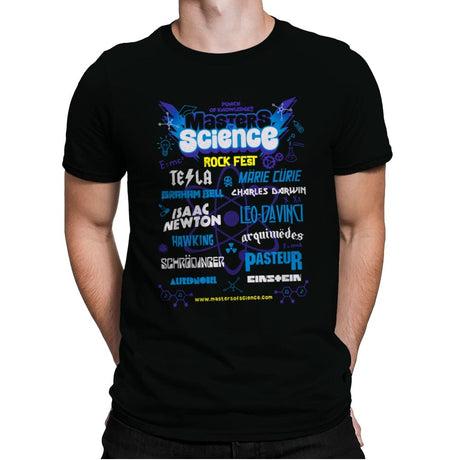 Masters of Science - Mens Premium T-Shirts RIPT Apparel Small / Black