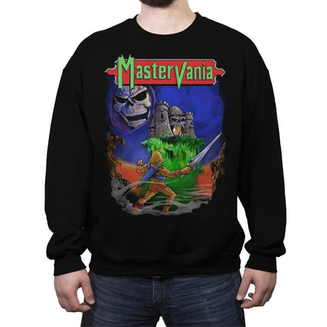 Mastervania - Anytime - Crew Neck Sweatshirt Crew Neck Sweatshirt RIPT Apparel Small / Black