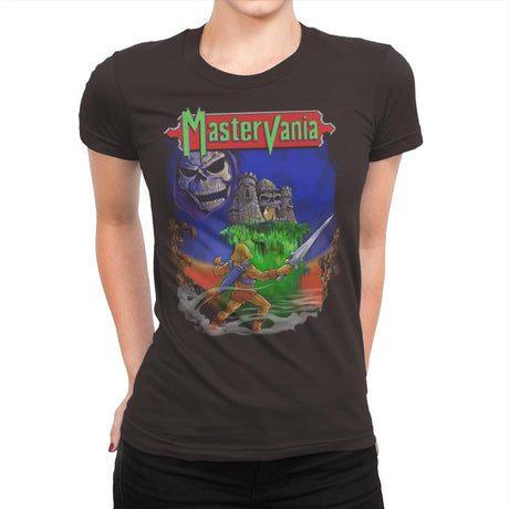 Mastervania - Anytime - Womens Premium T-Shirts RIPT Apparel Small / Dark Chocolate