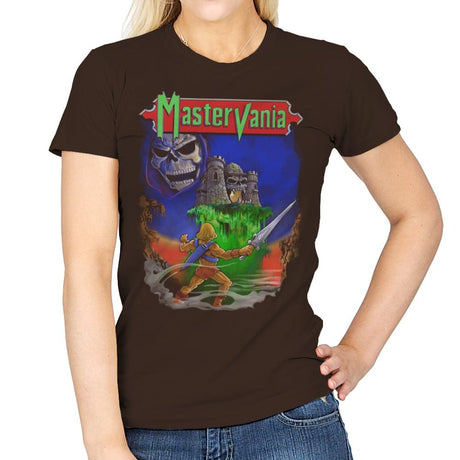 Mastervania - Anytime - Womens T-Shirts RIPT Apparel Small / Dark Chocolate