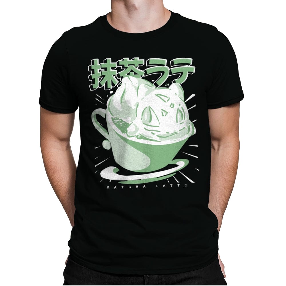 Matchasaur Latte - Mens Premium T-Shirts RIPT Apparel Small / Black
