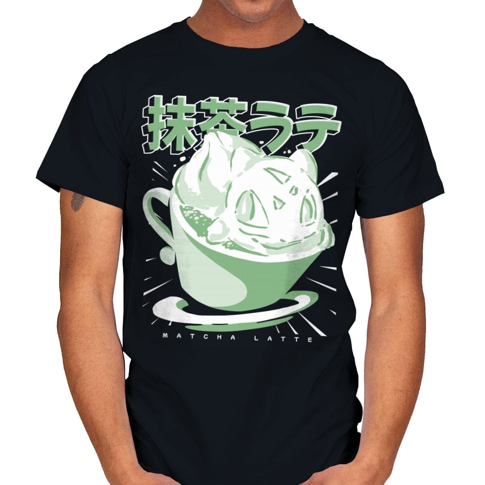 Matchasaur Latte - Mens T-Shirts RIPT Apparel Small / Black