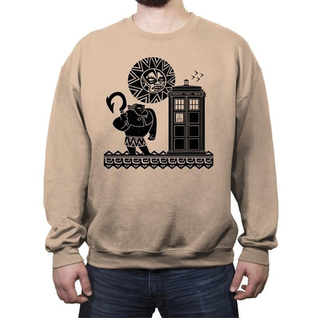 Maui Meets The Doctor - Crew Neck Sweatshirt Crew Neck Sweatshirt RIPT Apparel