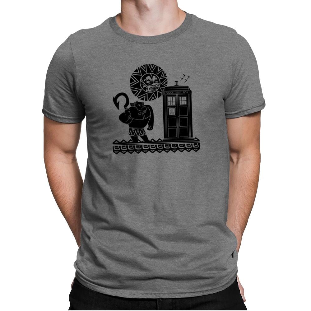 Maui Meets The Doctor Exclusive - Mens Premium T-Shirts RIPT Apparel Small / Heather Grey